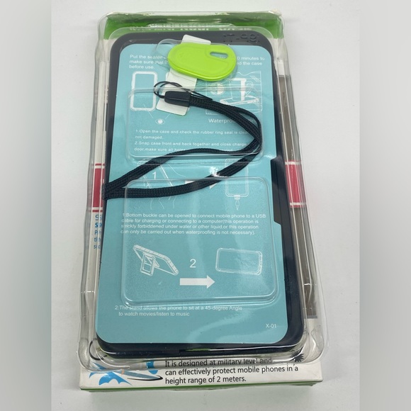 NEW WATERPROOF PHONE CASE FOR IPHONE 11 PRO MAX BLUE/YELLOW - Picture 7 of 12